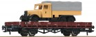 67260 Roco Flat car loaded with Mail truck Henschel